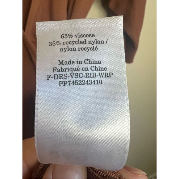 Everlane The Ribbed Wrap Midi Dress - Picture 9 of 9